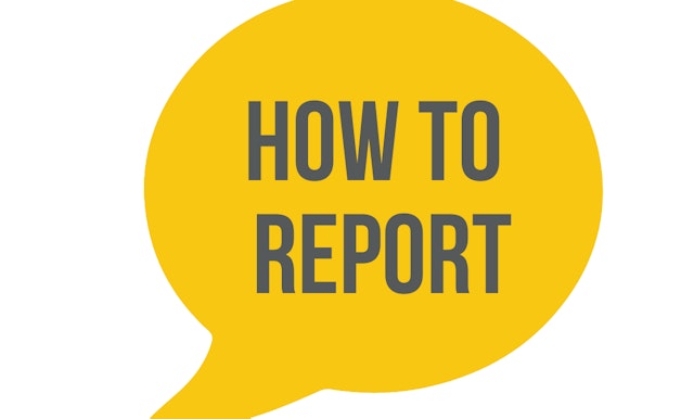 How to report bubble