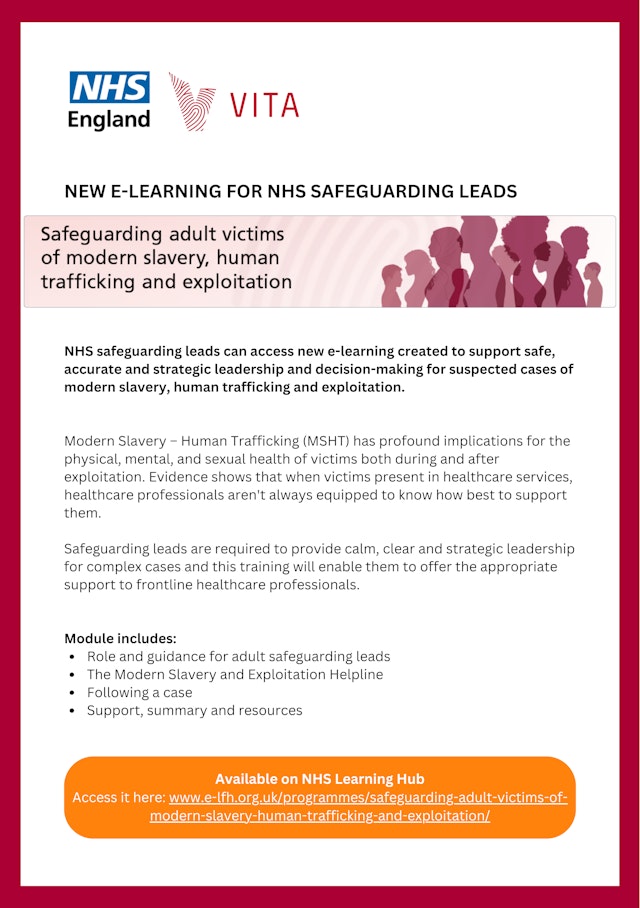 IMAGE Training Safeguarding adult victims of modern slavery human trafficking and exploitation
