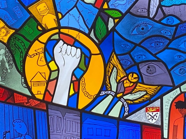 Southwark Cathedral glass panel 3