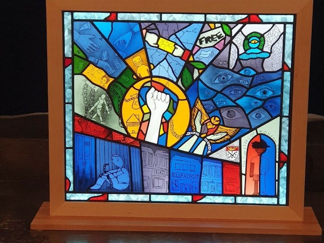 Southwark Cathedral glass panel 5