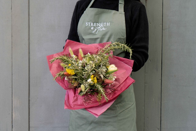 Woman w bouquet LOW RES